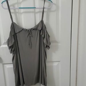GREY RFFL TIE CLD SHLDER SIZE  4